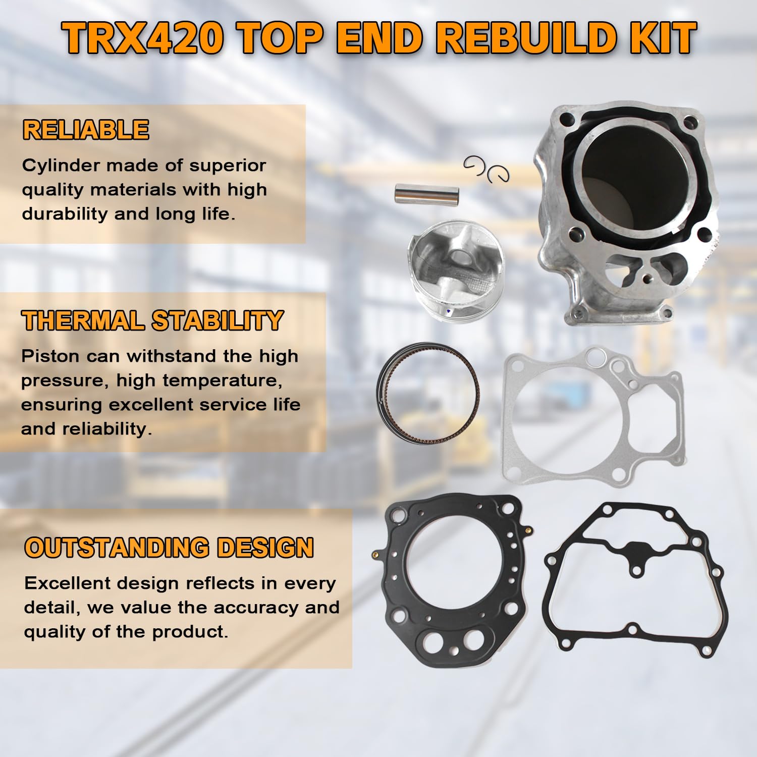 Trx 420 Big Bore Cylinder Labwork Big Bore Cylinder Top End Kit