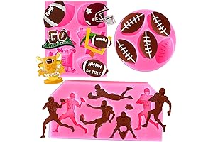 Whaline 3Pcs Football Fondant Mold