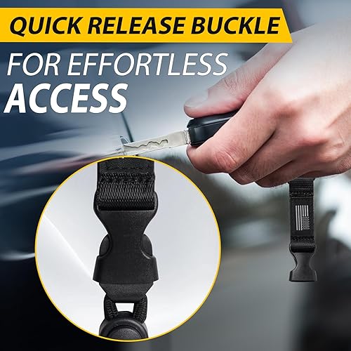 Miniatura 2 de DAYGOS Cordones separables para tarjetas de identificación, cordón desmontable de seguridad con bandera de Estados Unidos, correa ajustable para el