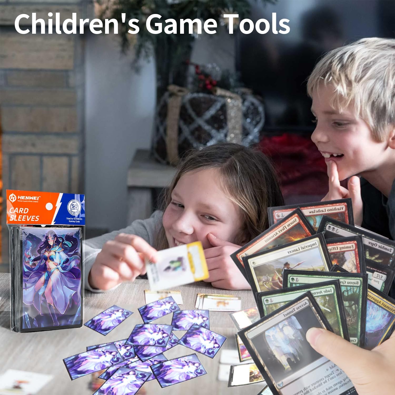 Black Card Sleeve 50 Pack, Japanese Small Card Sleeves 62x89mm, Back Textured Perfect Shuffling, Protect Your Japanese Sized Trading Cards Kpop Photocard Never Tear