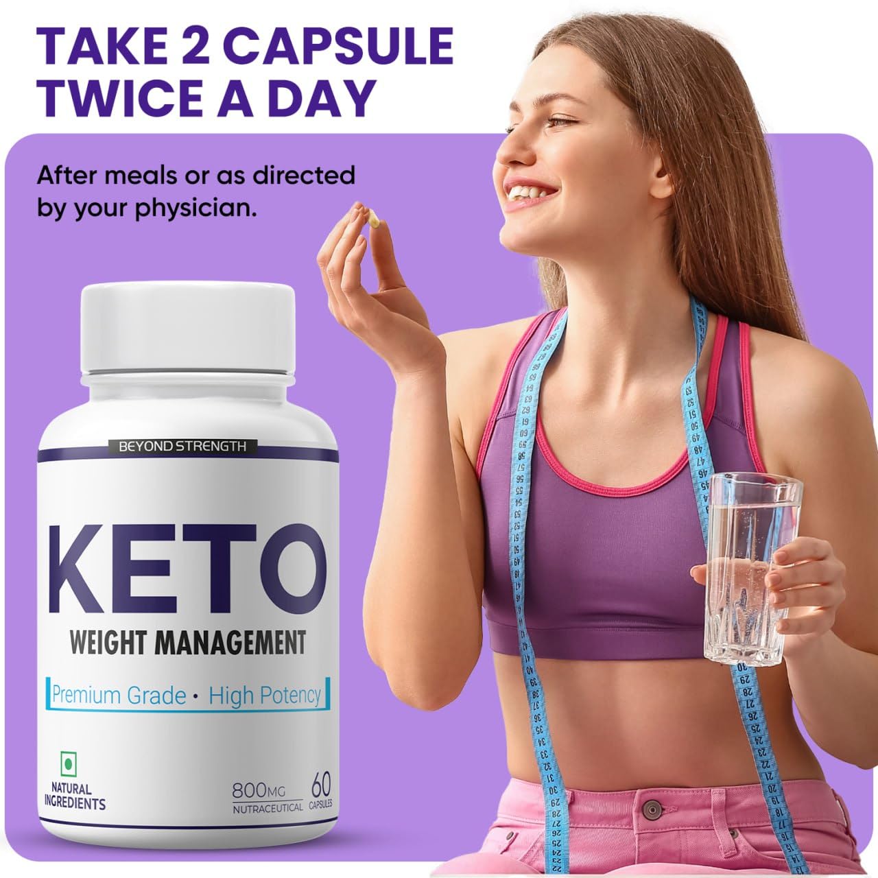 Buy Now Herbal Max Keto Advanced Weight Management – 800Mg | 60 Caps...