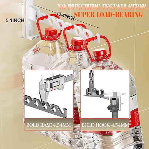 Miniatura 5 de Soporte para colgar abrigos de pared, organizador de secado de ropa blanca, ganchos de aluminio, retráctiles, plegables, para interiores, para