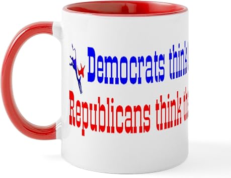 CafePress Democrats Vs. Republicans Mug 11 oz 325 ml Ceramic Coffee Mug