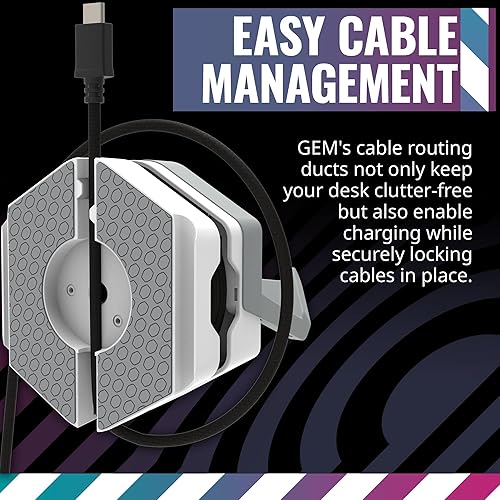 Miniatura 6 de Cooler Master MasterAccessory GEM - Almacenamiento de juegos de montaje multisuperficie magnetizado blanco para juegos, periféricos, mandos,