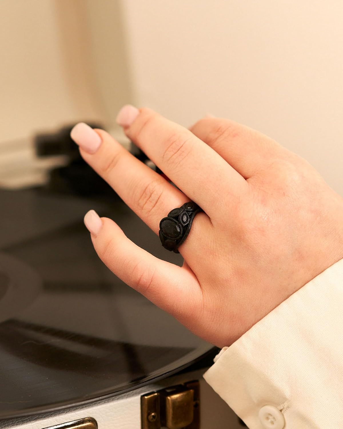 Rinfit Silicone Rings for Women - Womens Wedding Rings - Silicone Wedding Bands - Oval Rubber Ring - Patented Design - Image 7