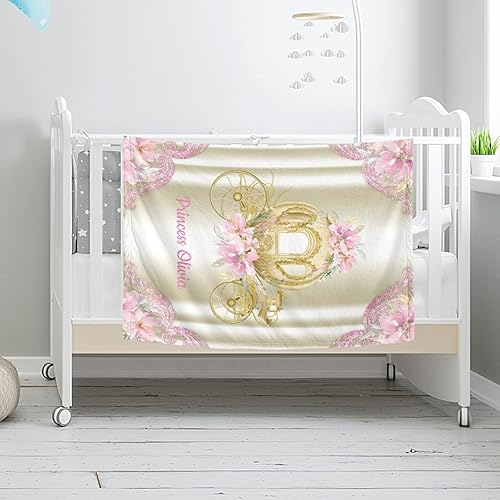 Miniatura 3 de Mantas de bebé personalizadas con nombre, manta de bebé personalizada para niñas, regalos de bebé, manta suave y cálida para recepción de pañales de