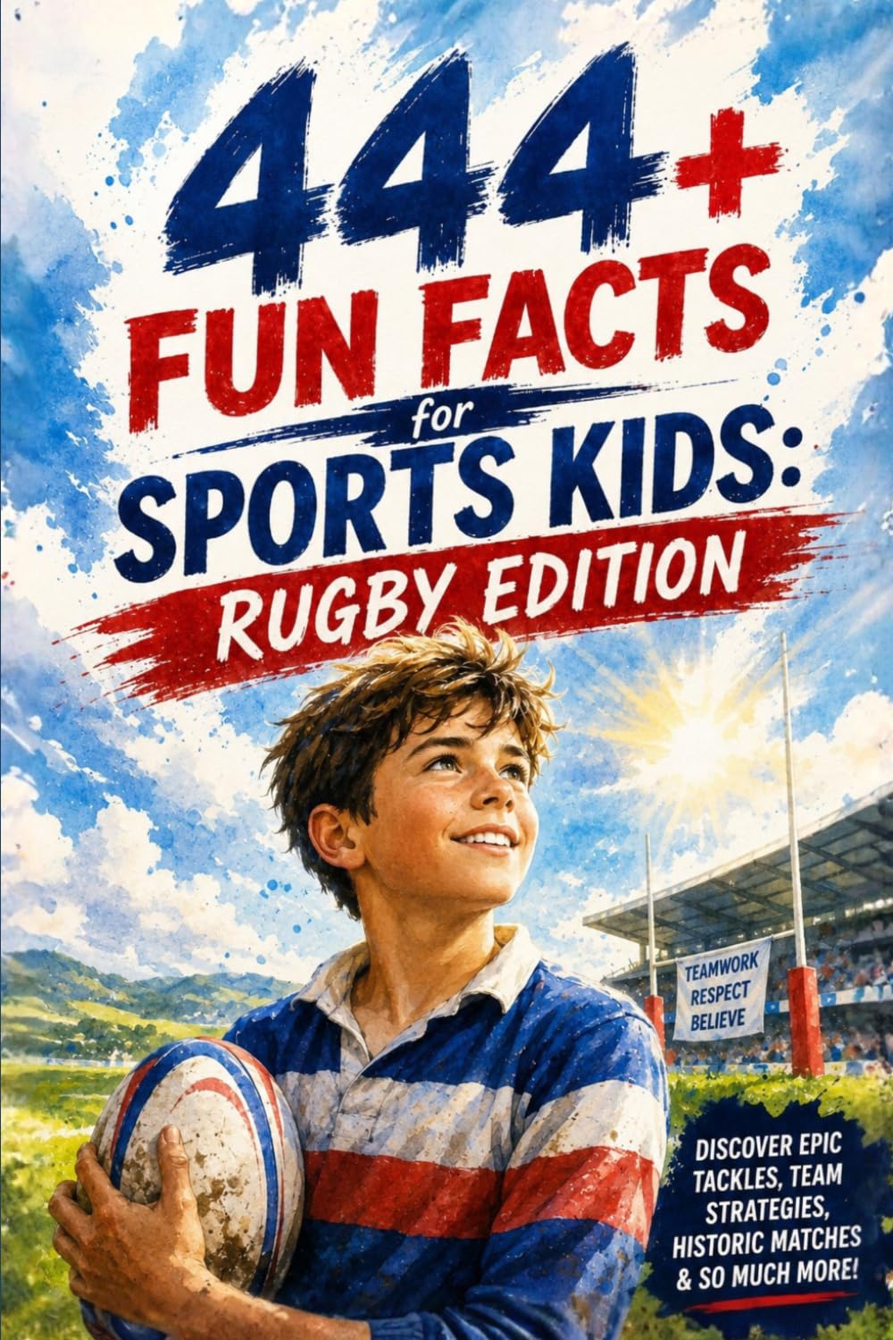 444 + Fun Facts for Sports Kids: Rugby Edition: Discover Epic Tackles, Team Strategies, Historic Matches & So Much More! (The Ultimate Gift for Rugby Fans & Young Readers)