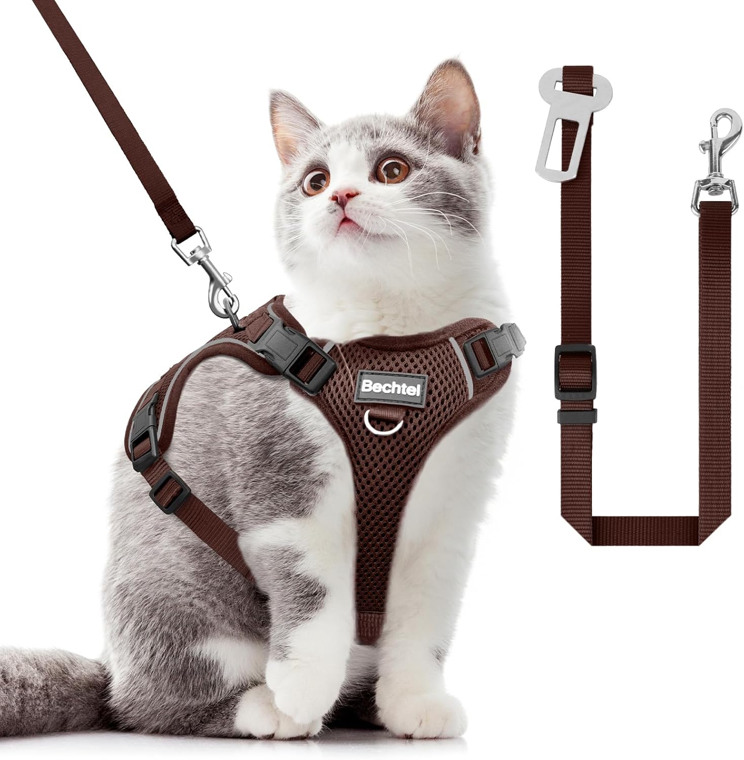 Image showcasing Cat Harness and Leash Set - Escape Proof Adjustable Cat Harness ...