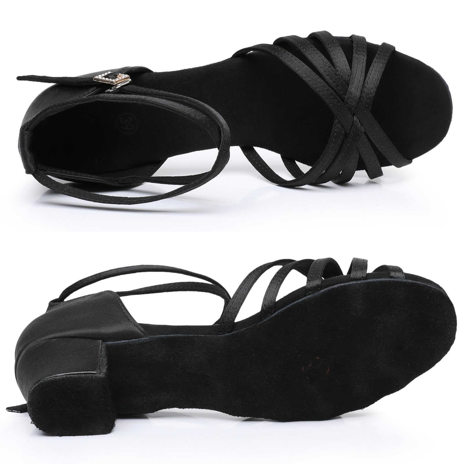 Rosefinch Chaussures de Danse Latine pour Femmes Salsa Tango Chacha Chaussures de Danse de Salon pour Filles Enfants
