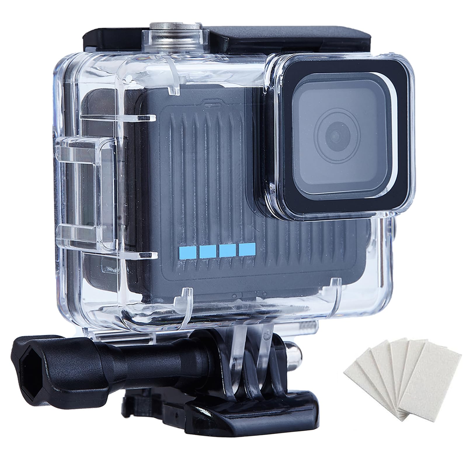 196FT/60M Waterproof Case for GoPro Hero 4K Diving Housing Underwater Photography Accessories Kit with Action Camera Protector Mount, Compatible with Surfing, Snorkeling, Scuba-picture-21