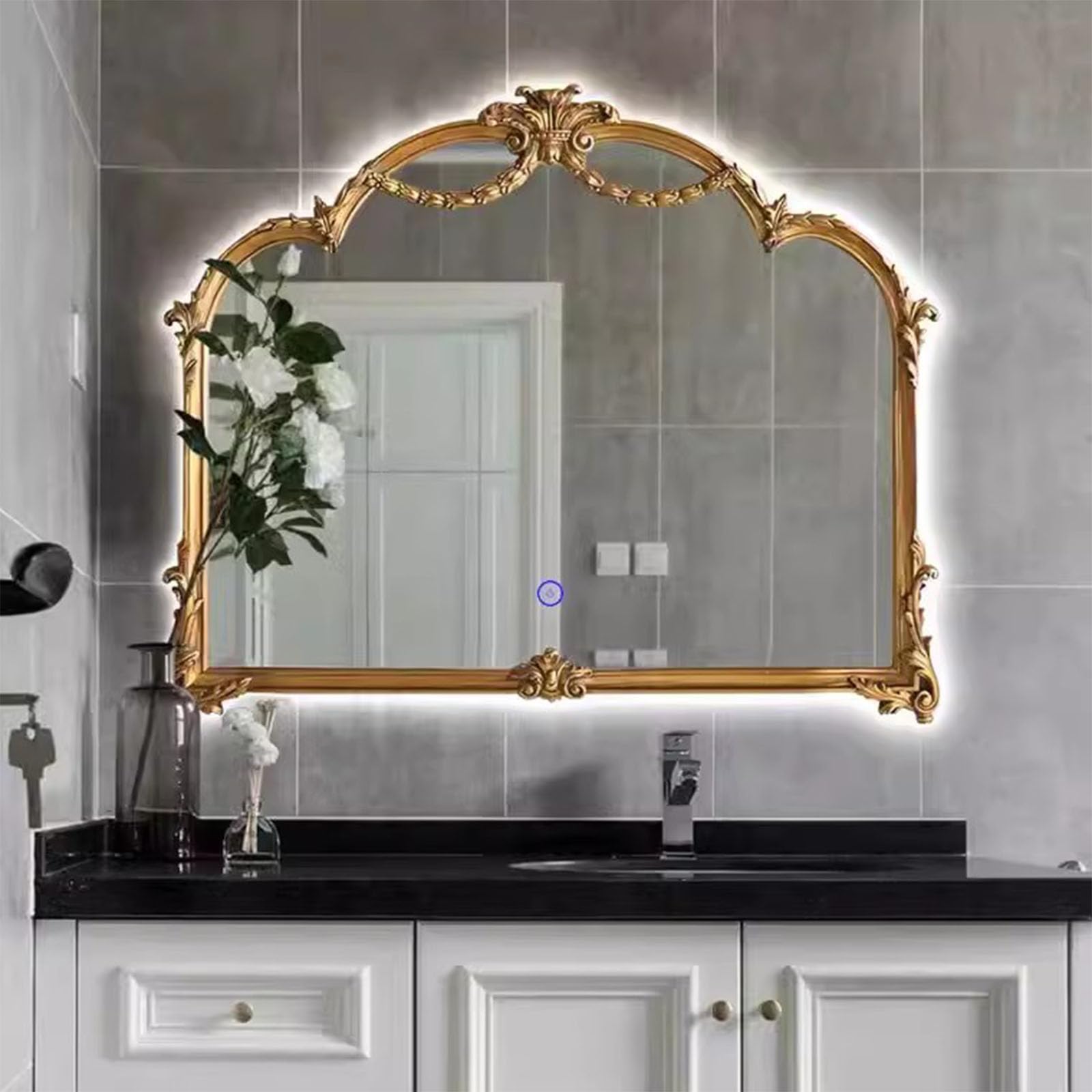 BKSXSOP LED Bathroom Makeup Mirror - 60cm Vanity with Adjustable Brightness, Fogless, and Touch Control for Perfect Every Time