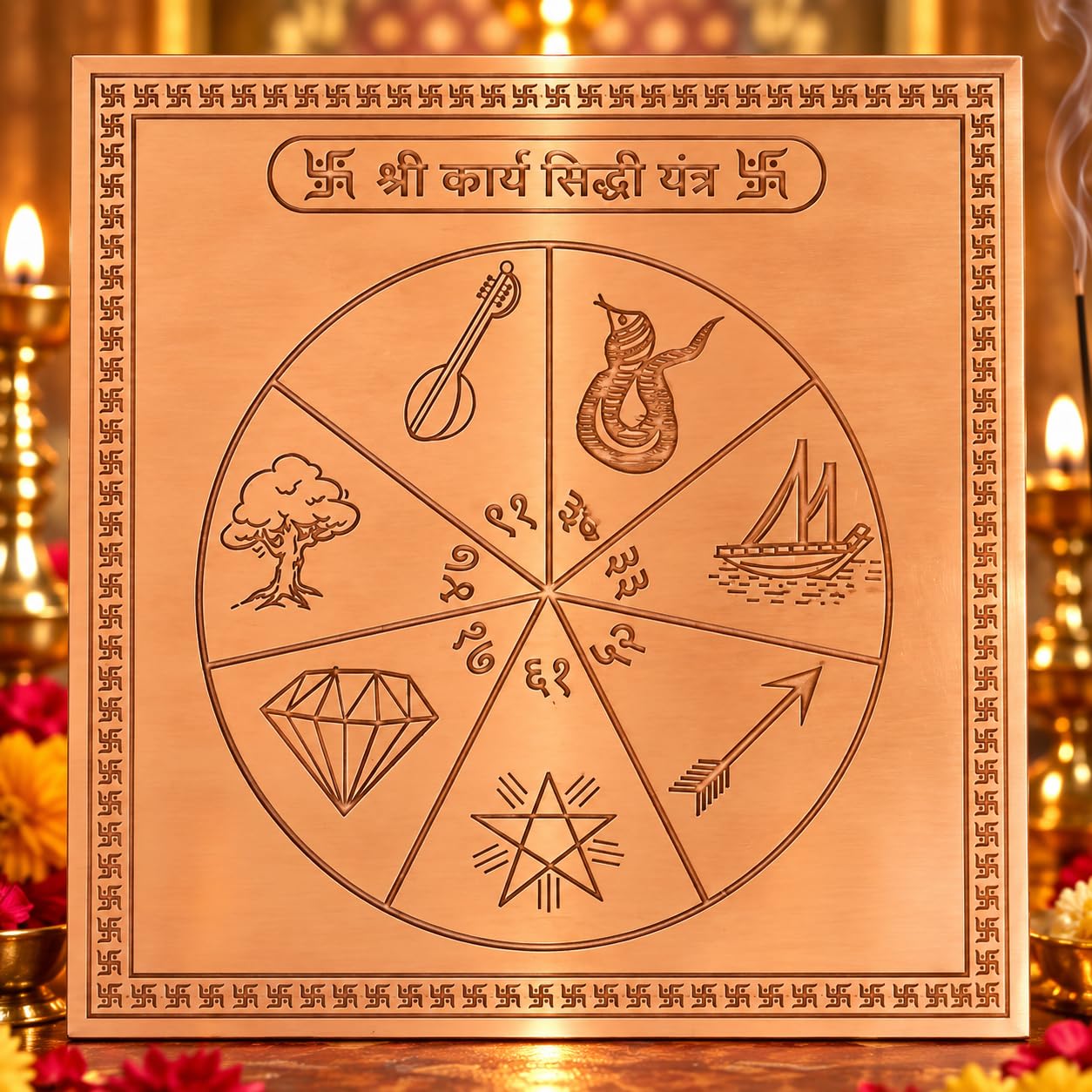 Copper Shiv Yantra - Spiritual Protection & Peace -19