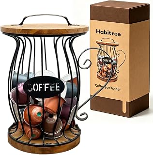 Coffee Pod Holder Organizer, Large Capacity K Cup Storage Container Basket