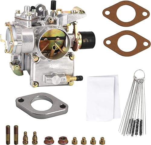 KIPA Carburador para VW Beetles Super Beetles 1971-1979 motor de doble puerto de 1600 cc más grande de 1535in Carby Bore 12 V Choke eléctrico PICT-3