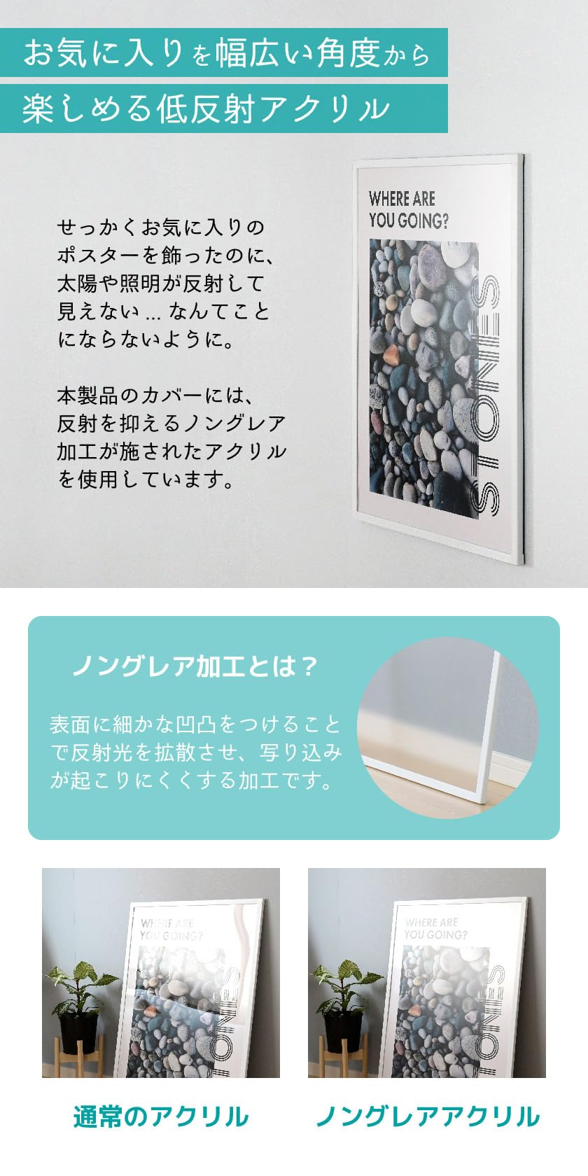 ラス2❗️title「20センチ額付き　なんでも描きますよ！キャンセル不可」 Amazon.co.jp: Wall.it a2 ポスターフレーム 額縁 アートフレーム 壁