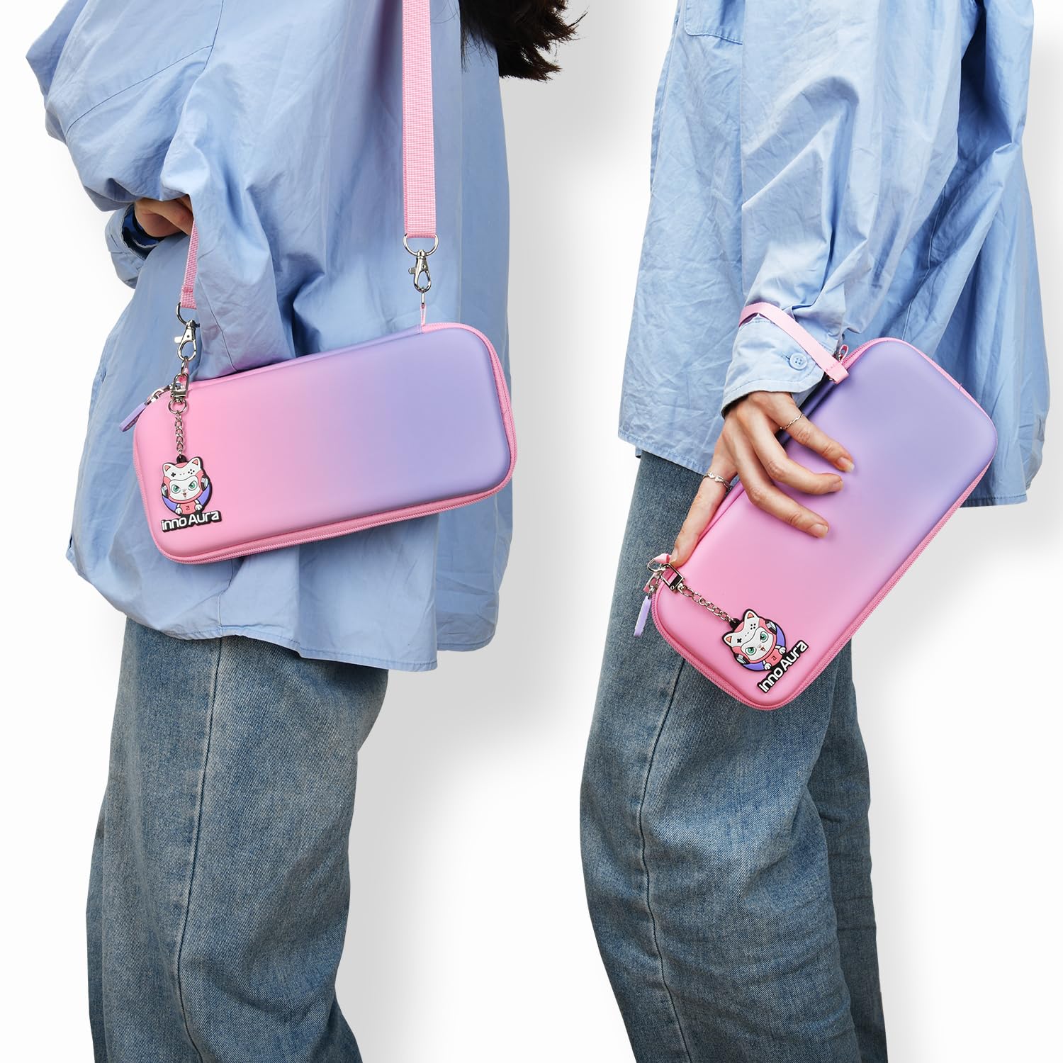 innoAura Custodia per switch NS, innoAura Switch, set di accessori con borsa per il trasporto, switch, custodia protettiva, protezione dello switch, custodia per switch