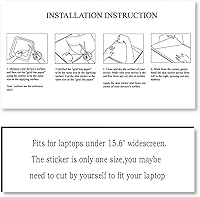 Vista 6 de ArtSo Calcomanía para portátil de 12, 13, 13, 3, 14, 15, 15, 4, 15, 15,6 pulgadas, universal, portátil, portátil, portátil, de vinilo, reutilizable