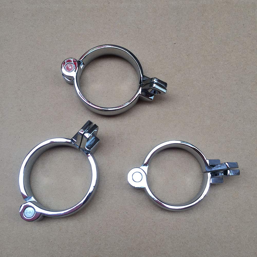 Stainless Steel Male Cage with 3 Ring（Silver）