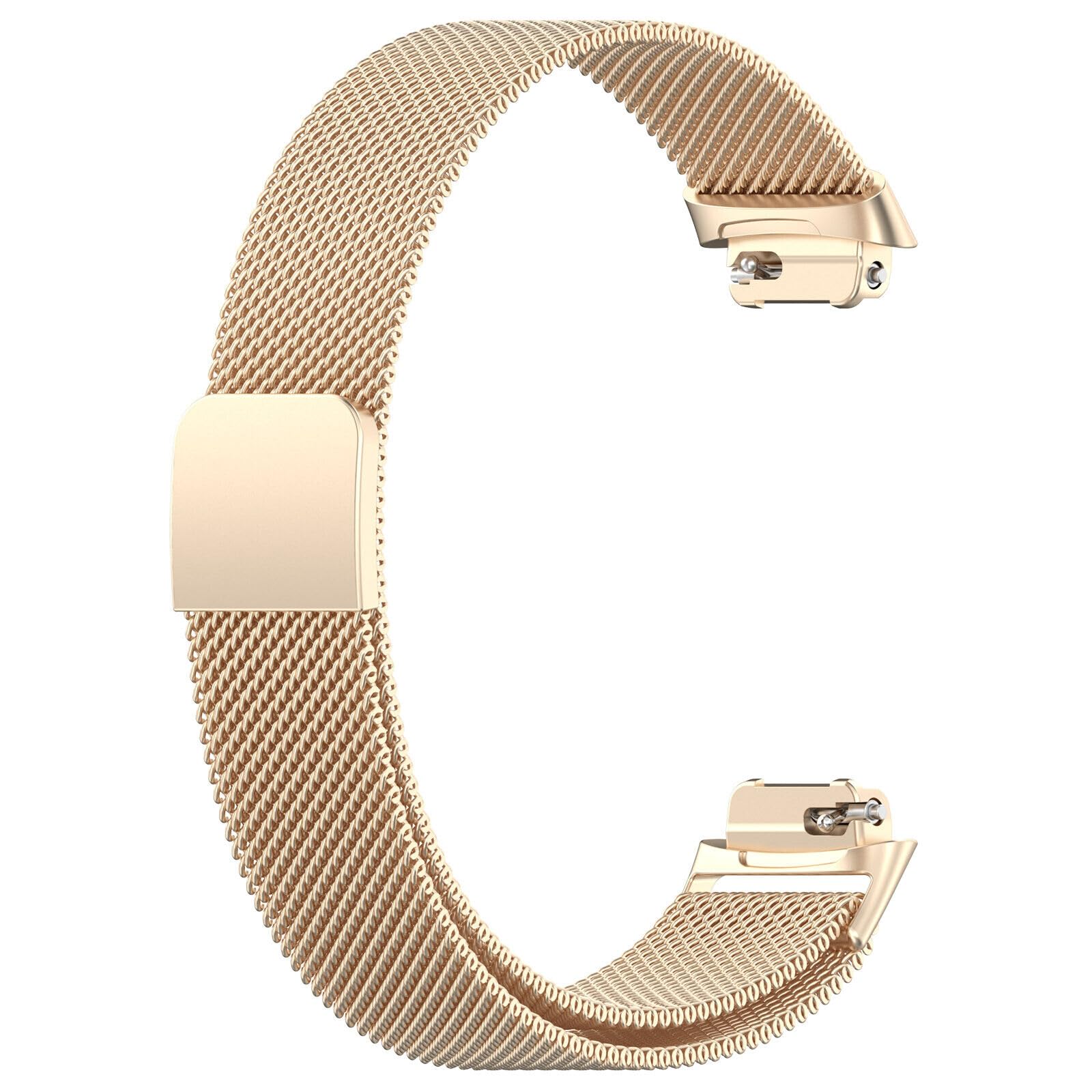Panda Bobo Compatible for Fitbit Inspire 3 Metal Strap, Mileanese Metal Adjustable Sport Replacement Wrist Band (Champagne) - Image 4