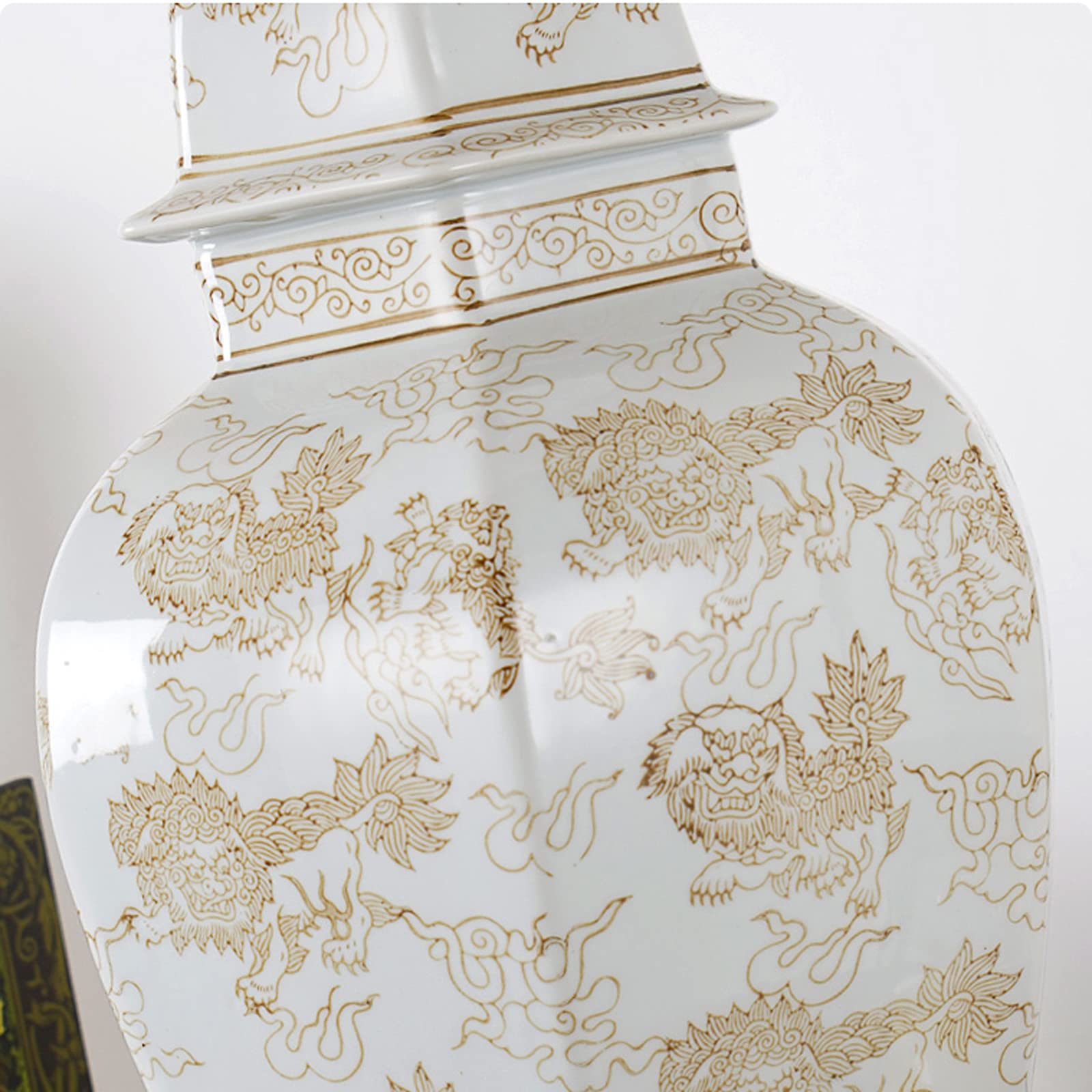 Luce da Scrivania Luce per la Lettura Lampade da tavolo retrò Lampade da comodino in ceramica con paralume in tessuto Lampade da comodino concise for Home Office Cafe Restaurant, 28,7"H Desk Light Lam