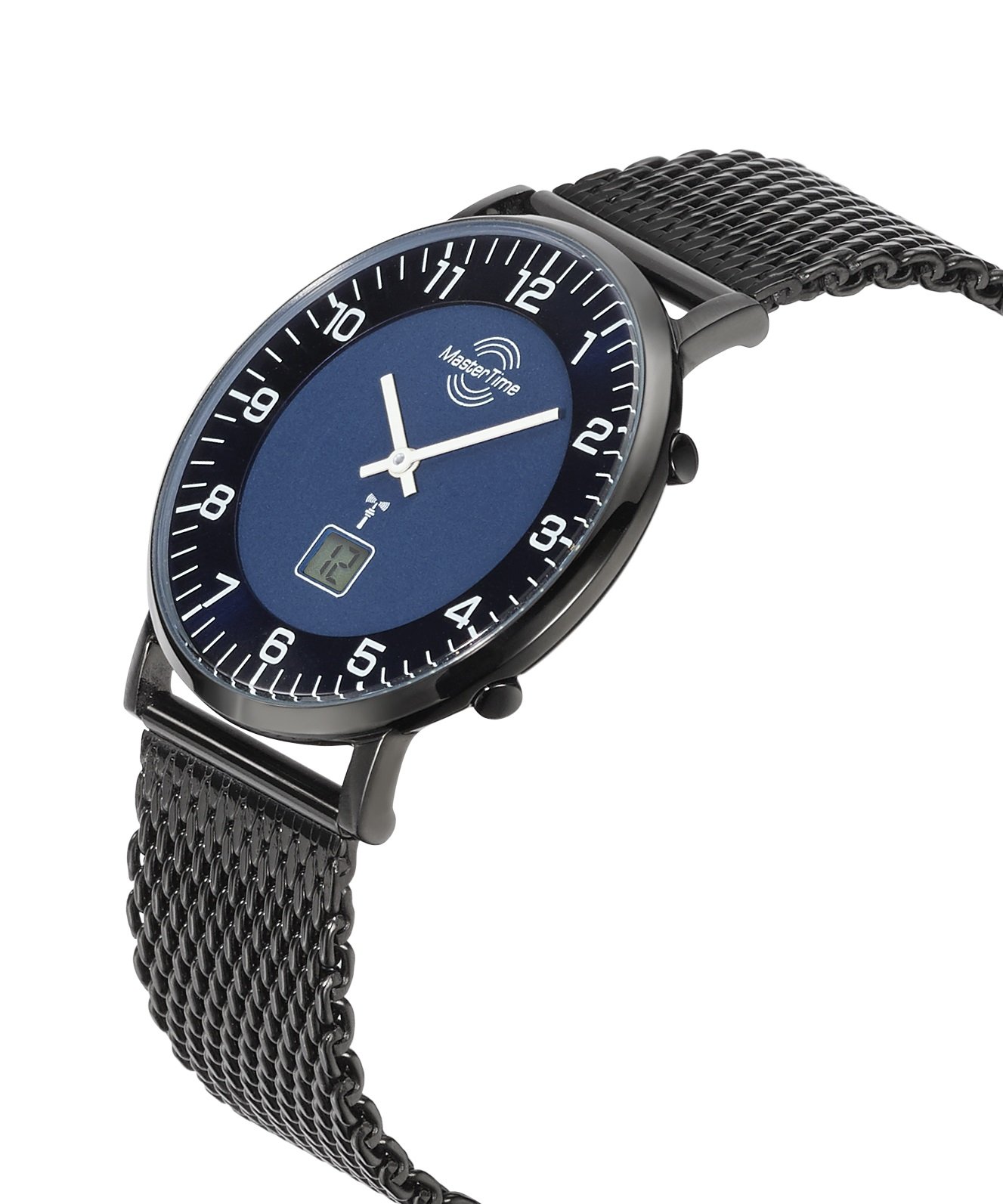 Master Time Funk Quarz Herren Uhr Analog-Digital mit Edelstahl Armband MTGS-10559-32M