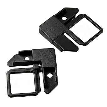 20 Pack 5/16 Inch Window Screen Corner Connectors Outside Frame with Pull Tab Black Plastic Replacement Screen Frame Corners