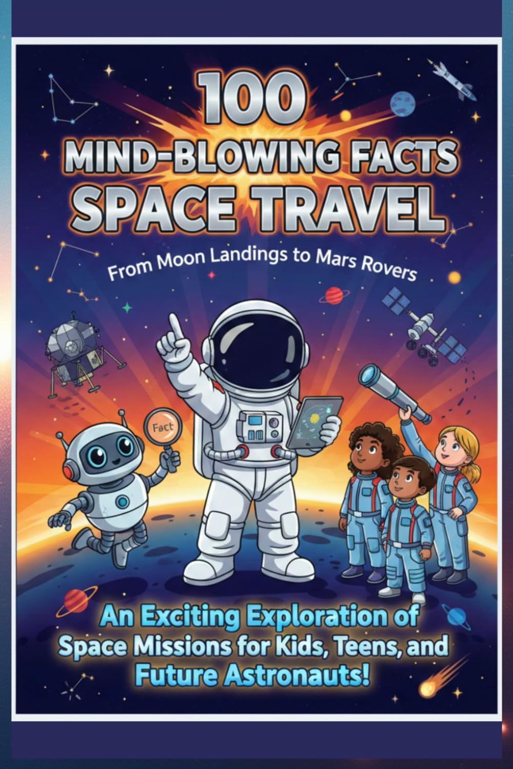 100 Mind-Blowing Facts About Space Travel: From Moon Landings to Mars Rovers: An Exciting Exploration of Space Missions for Kids, Teens, and Future Astronauts!