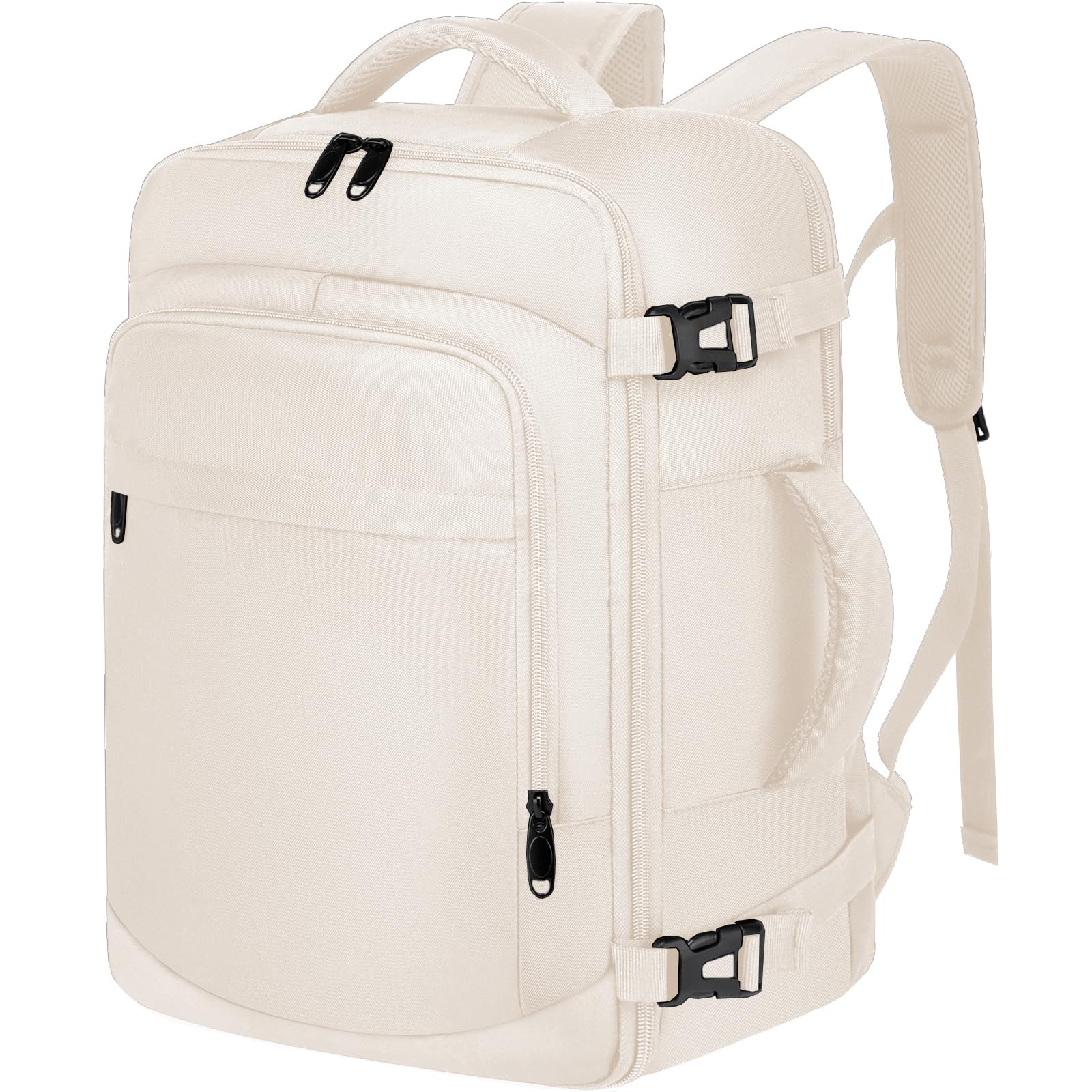 ENZOSUM Zaino Ryanair 40x20x25 Zaino da Viaggio Aereo Bagaglio a Mano Borsa da Viaggio Zaino Donna per Aereo Zaini da Viaggio Zaino Antifurto Piccolo Borsone da Cabina per Scuola Lavoro,Beige