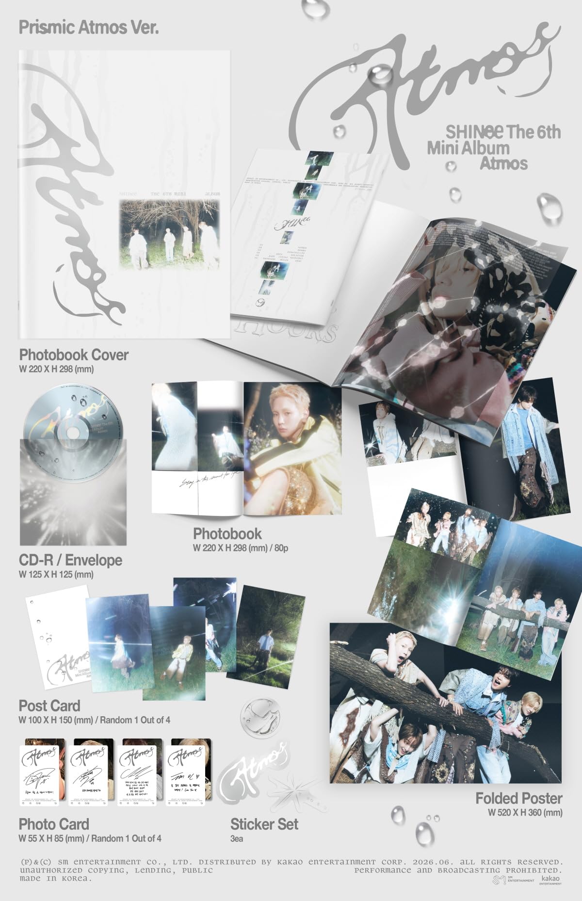 Générique Shinee - 6th Mini Album Atmos PrIsmIc Atmos Version CD