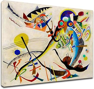 Quadro Kandinsky L'Uccello - The Bird - stampa su tela canvas con o senza telaio (CM 90X75, QUADRO CON TELAIO IN LEGNO)