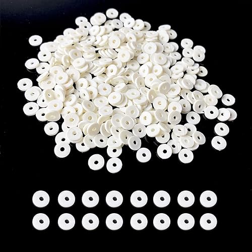 3000 cuentas Heishi de arcilla polimérica, cuentas espaciadoras planas y redondas para hacer joyas, pulseras, collares, aretes, accesorios para