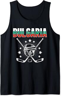 Bulgaria Ice Hockey Lovers Jersey Bulgarian Hockey Team Fans Tank Top
