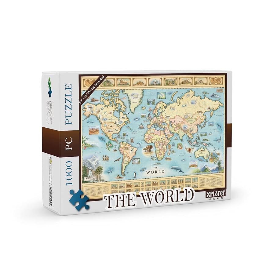 The Atlas - Old Map jigsaw puzzle 1000p. ジグソーパズル The Atlas