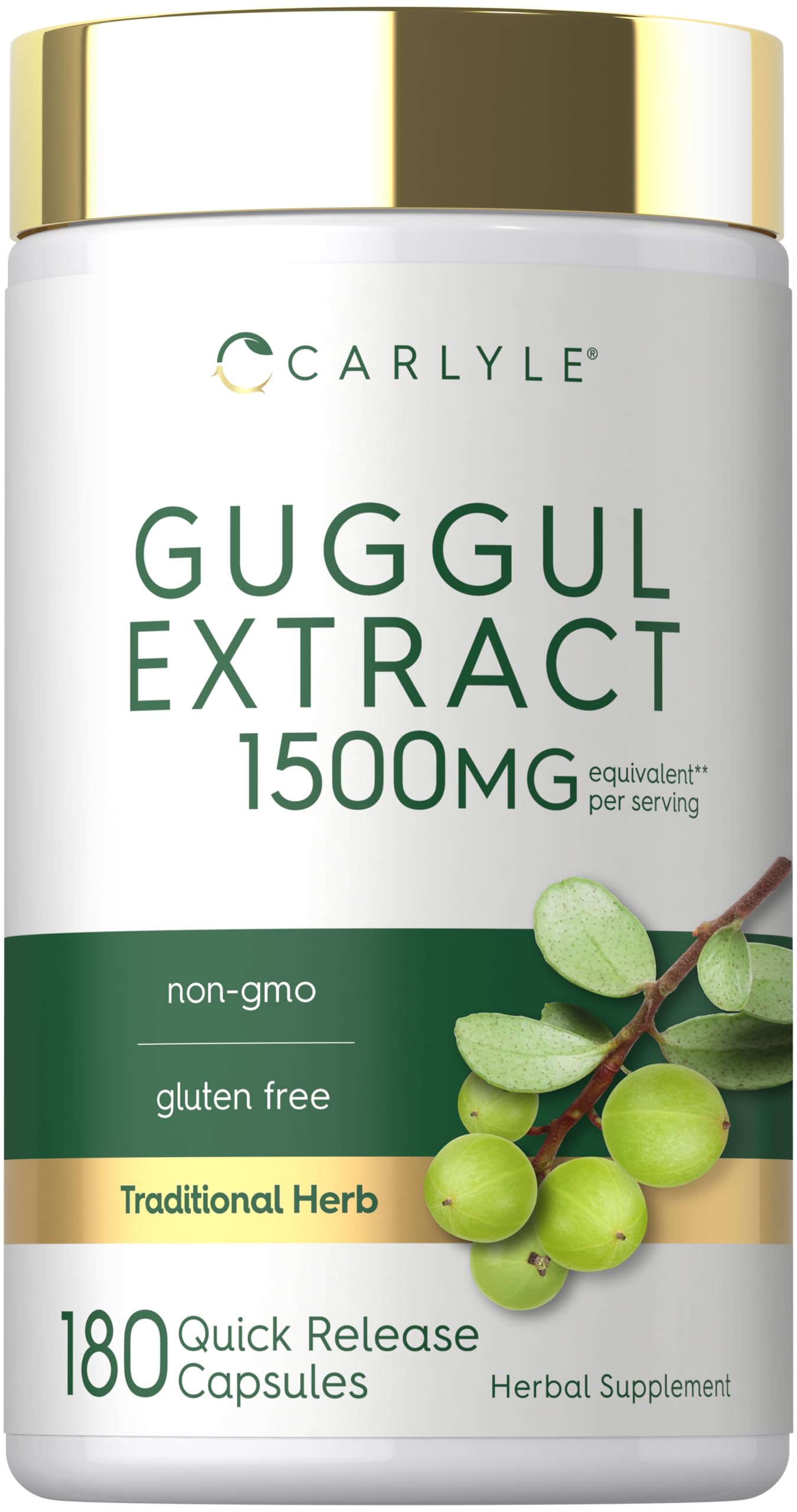 guggul and glutathione Carlyle Extract Supplement | 180 Capsules | Guggulsterone SEARCHANISE_IGNORE