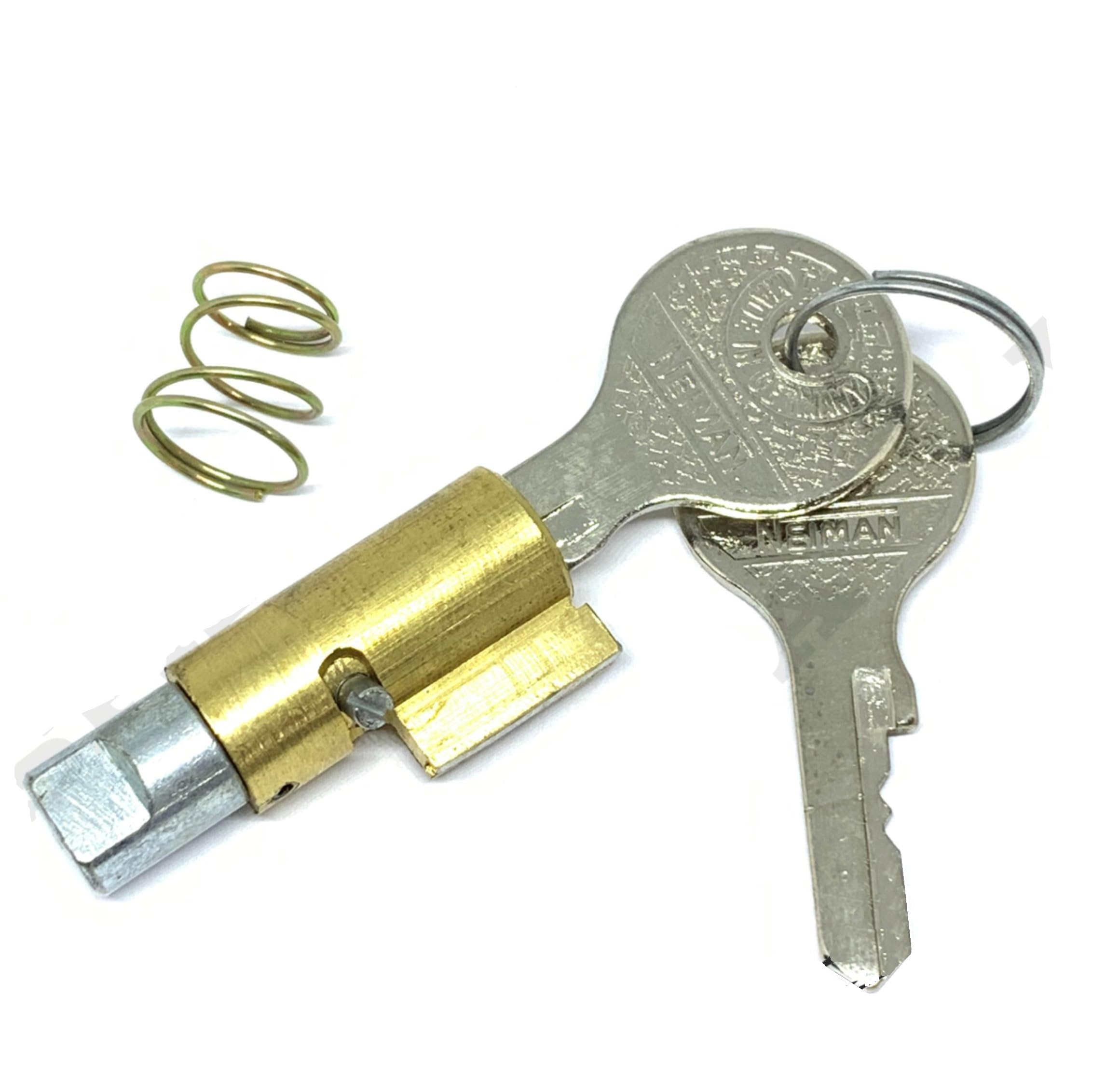 Serratura bloccasterzo compatibile con vespa 50 125 150 special primavera px tipo lungo con molla e 2 chiavi