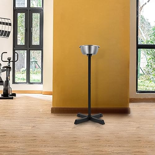 Miniatura 7 de Soporte de tiza portátil para gimnasio, 21.6 x 21.6 x 42.3 pulgadas, soporte independiente con tazón, para profesores de educación física, atleta,