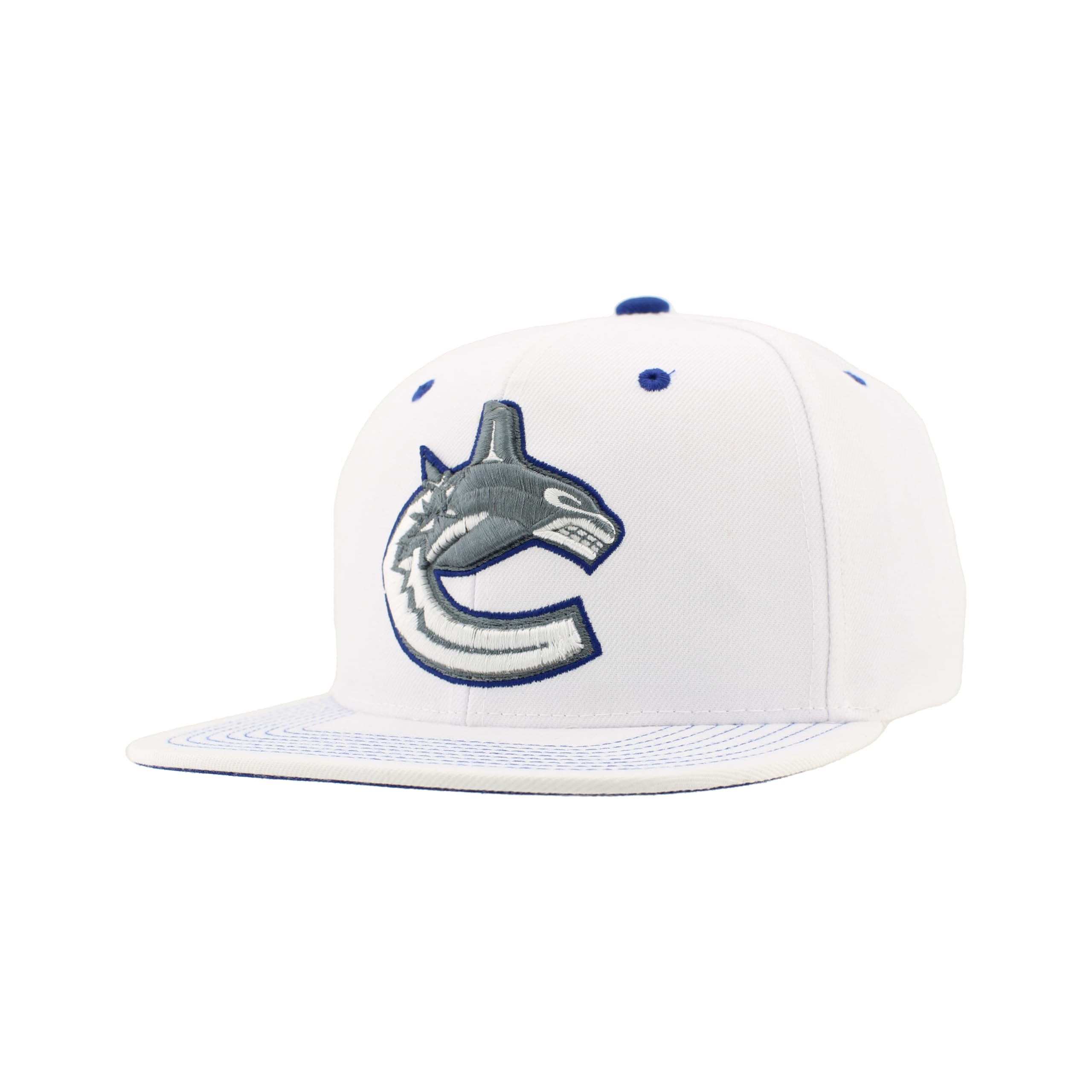 ZHATSNHL Officially Licensed Adjustable Snapback Hat Flat Bill Z11 Pop White
