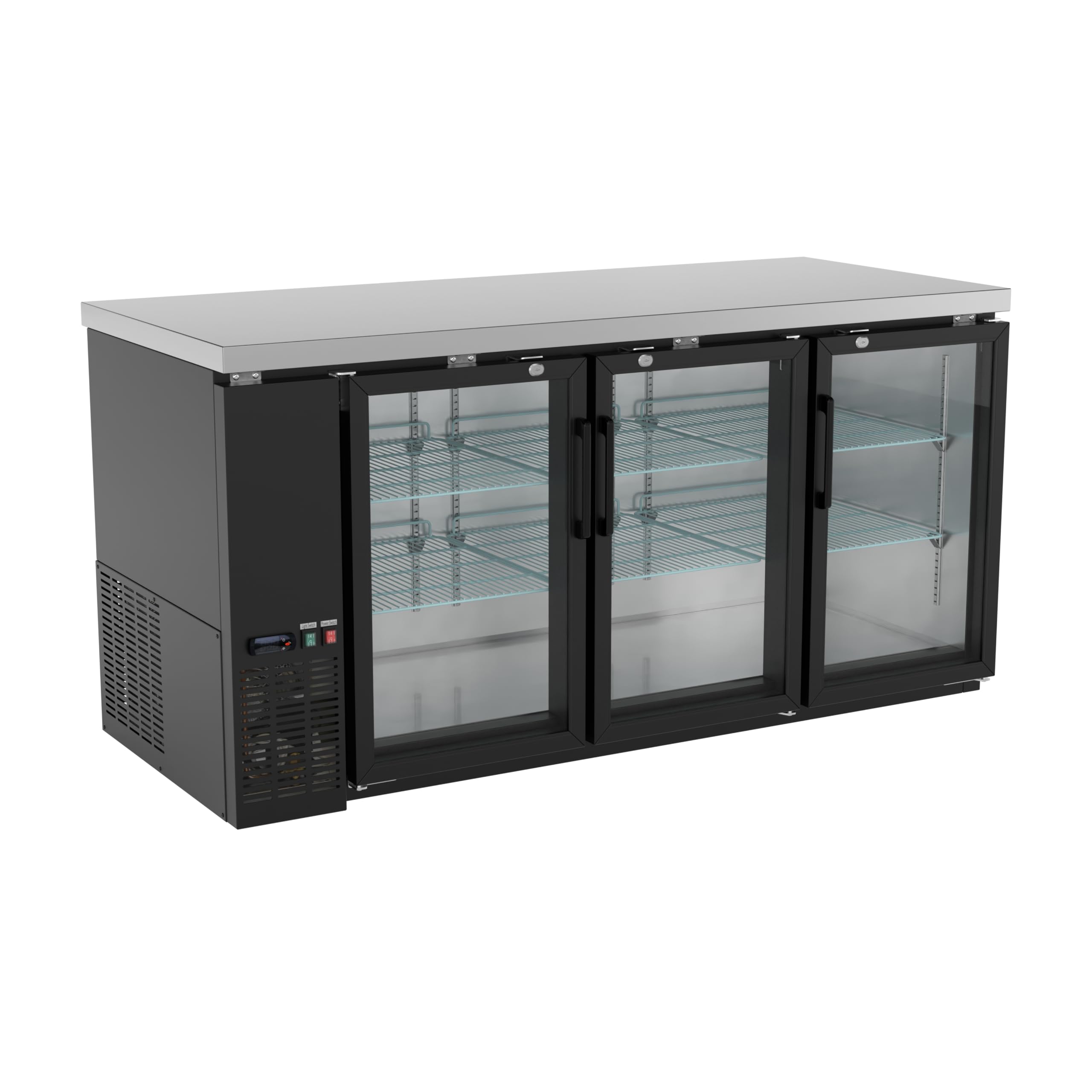 Krollen Industrial UBB-72G-HC 21.6 cu ft Beverage Cooler Black