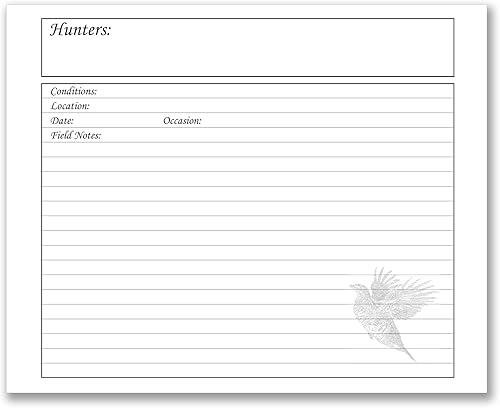 Miniatura 5 de BookFactory Diario de caza Cuaderno de registro de cazador - 96 páginas, cubierta de cuero consolidado marrón, sección cosida rígida, 8 7/8 pulgadas