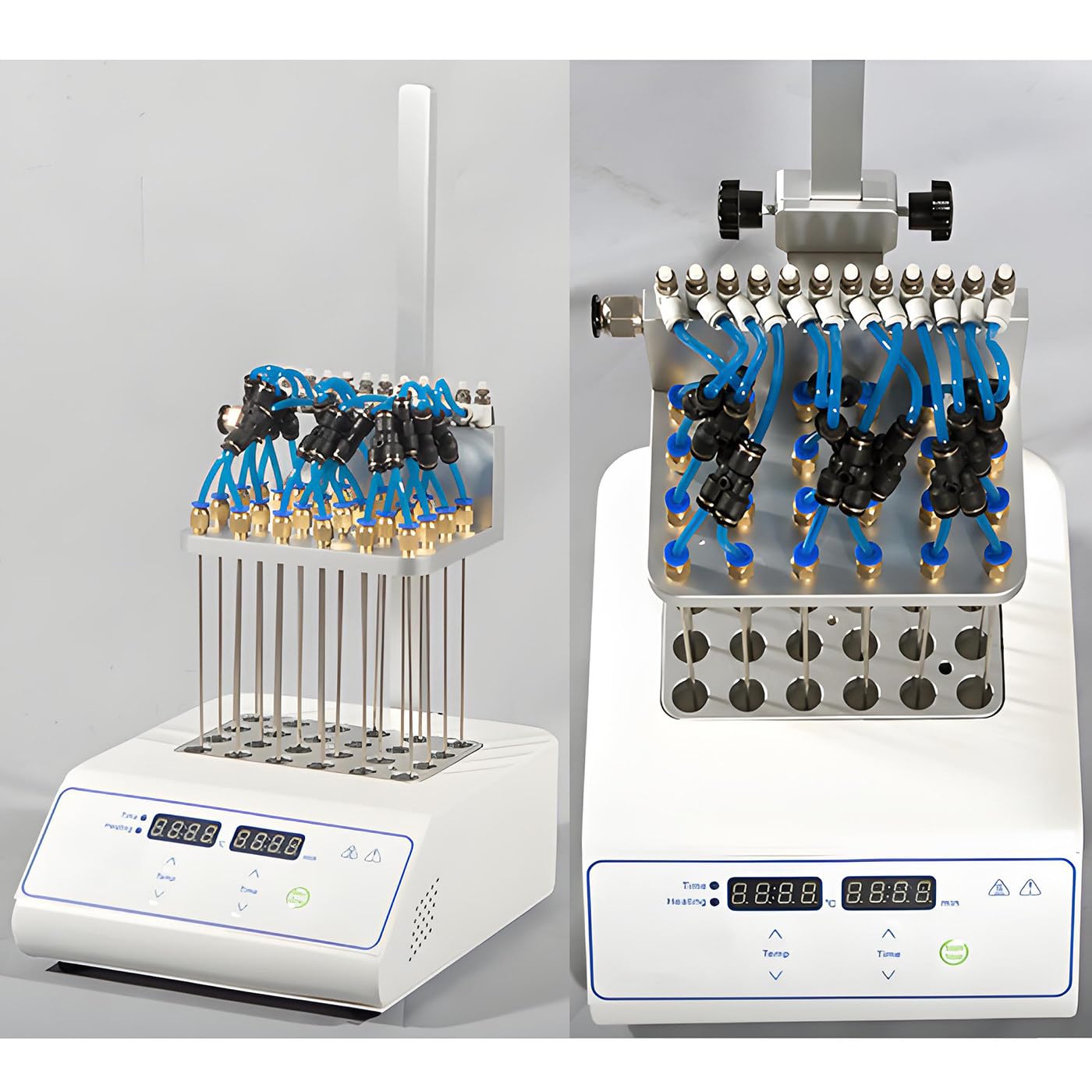 Evaporador de nitrógeno para concentración y análisis de muestras de laboratorio