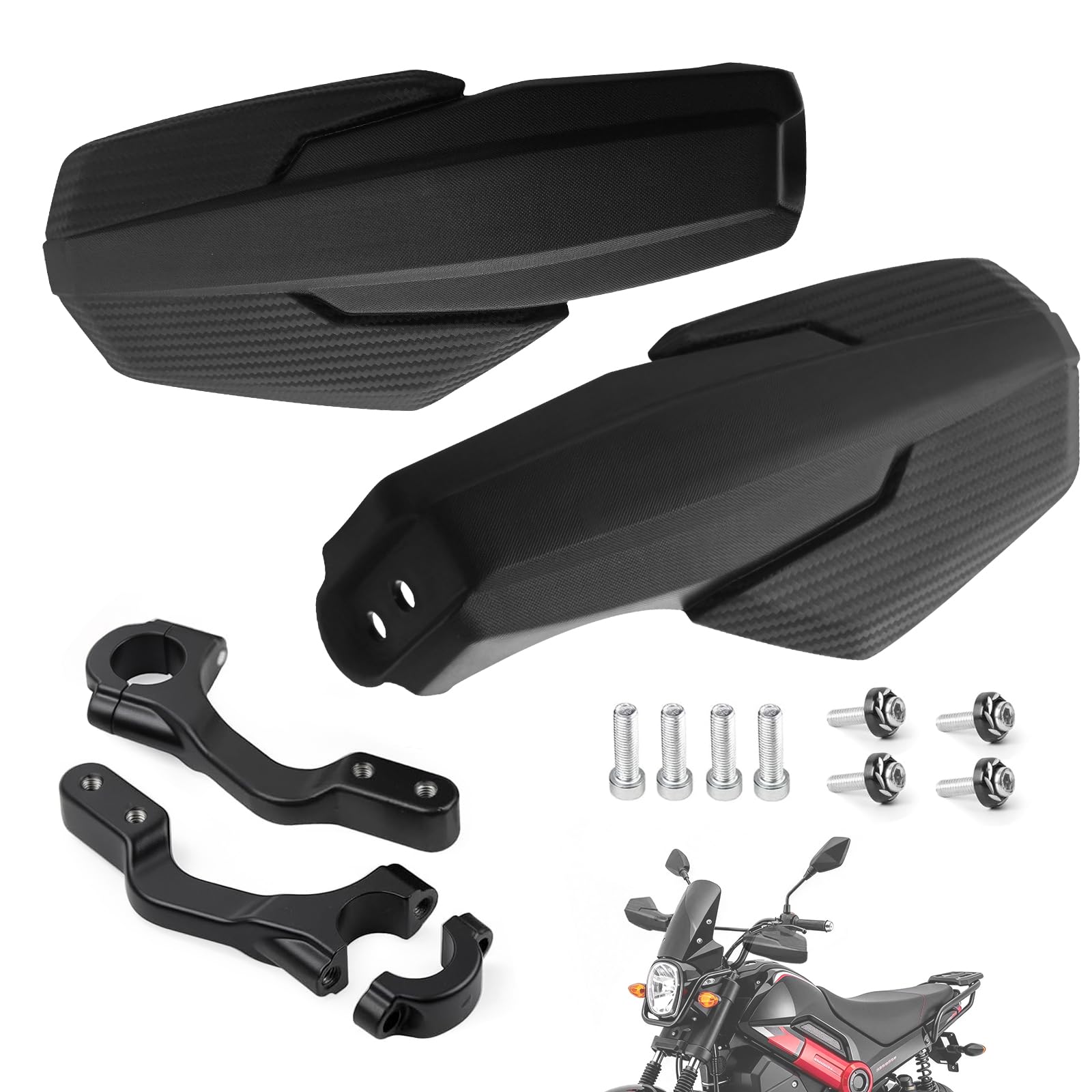 Amazon.com: Mokuo Motorcycle Handlebar Guard Handgrip Covers in PP
