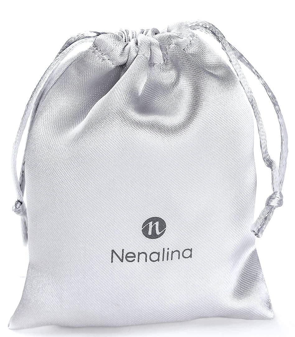 Nenalina Pulsera de plata 925 con colgante de herradura dorada