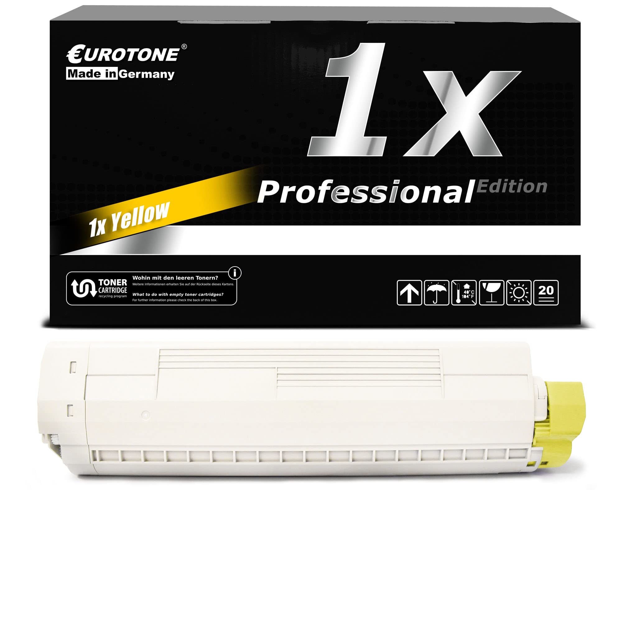 Toner OKI MC861 MC862 Jaune Remplacement 44059253 EuroPro Laser - 6