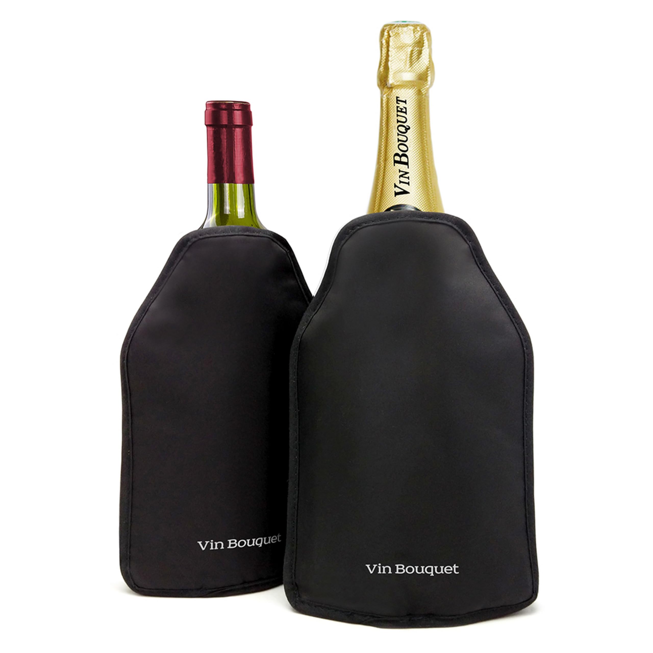 Vin Bouquet Pro Cooler Bag - Patented Anti-Slip, Flexible, No Ice Needed, Side Elastics, Silver (Bordeaux Style) - View #8
