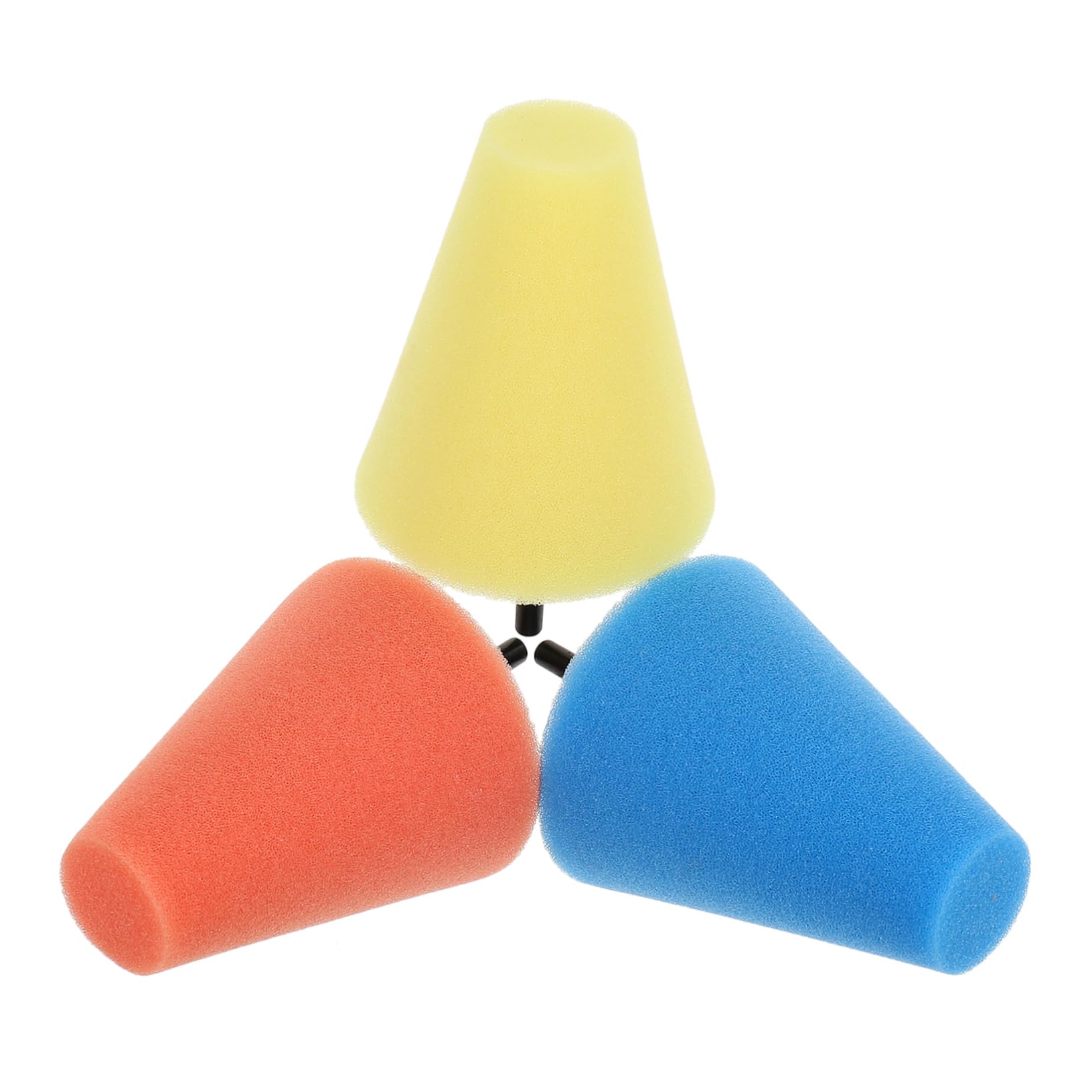 Amosfun Esponjas Pulidoras Cónicas Para Taladro Accesorios Para Coche Pulido Detallado De Ruedas Y Guardabarros Material Duradero Y Reutilizable 3 Piezas X 5