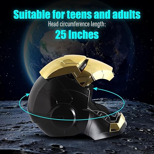 Miniatura 4 de YONTYEQ Iron-man MK 5 Casco portátil electrónico de aperturacierre Iron-Man Máscara de hombre Juguetes para niños Regalo de cumpleaños de Navidad