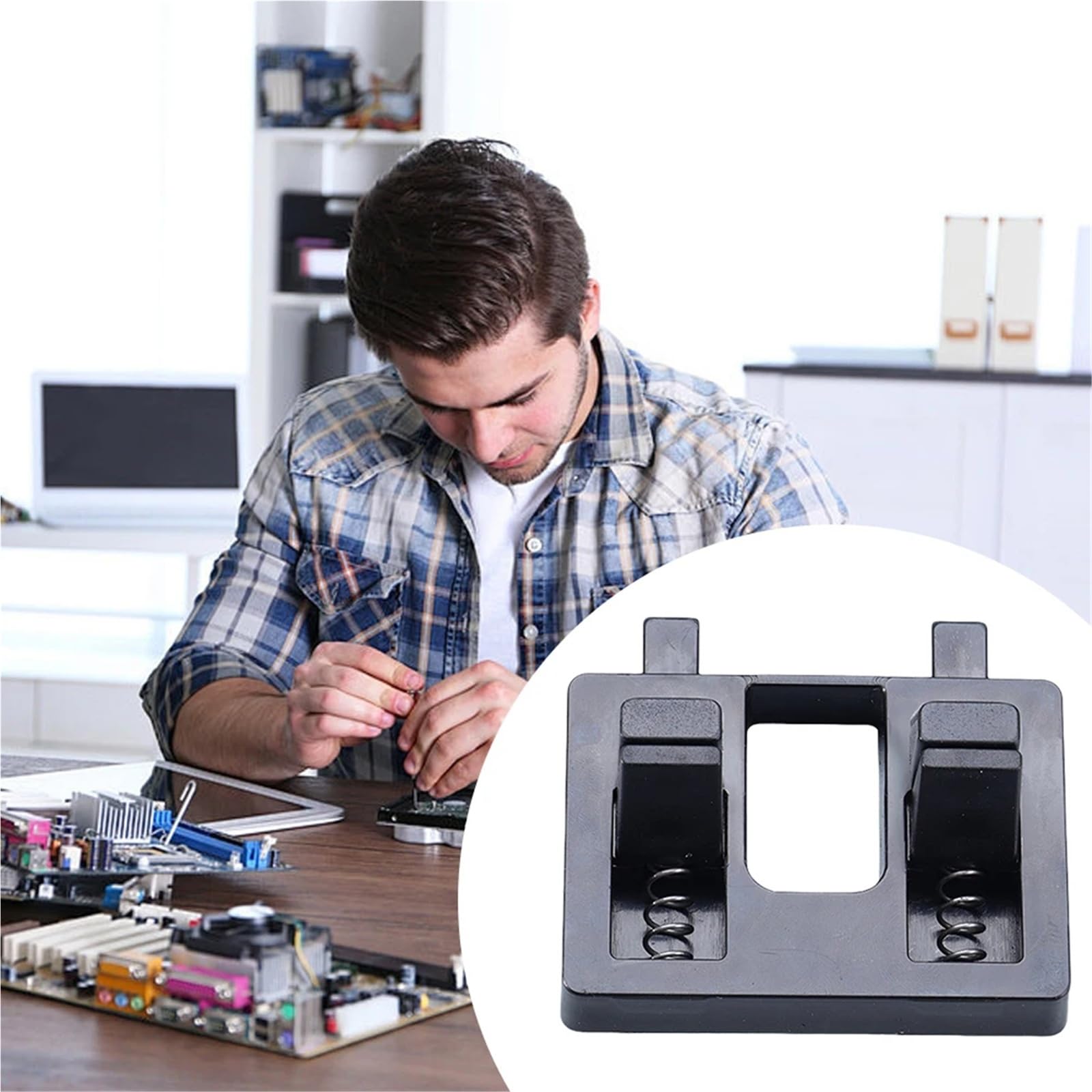 1/2 PCS Schweißdrahtvorrichtung Verdickte Lötkabelklemmen Tischklemme Feste Reparaturwerkzeuge(2Pcs)