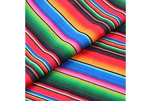 David Angie Colorful Ethnic Stripe Printed Double Brushed Polyester Fabric