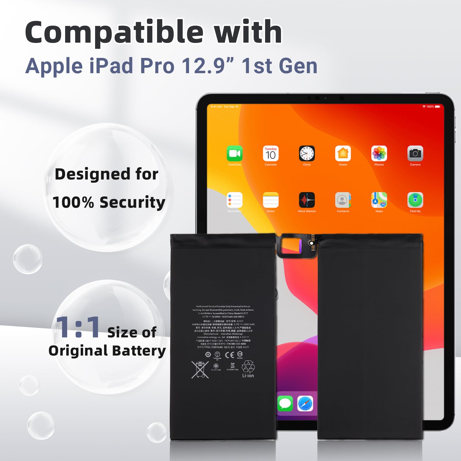 Amazon.com: Vvsialeek New A1577 Replacement Battery for Apple iPad