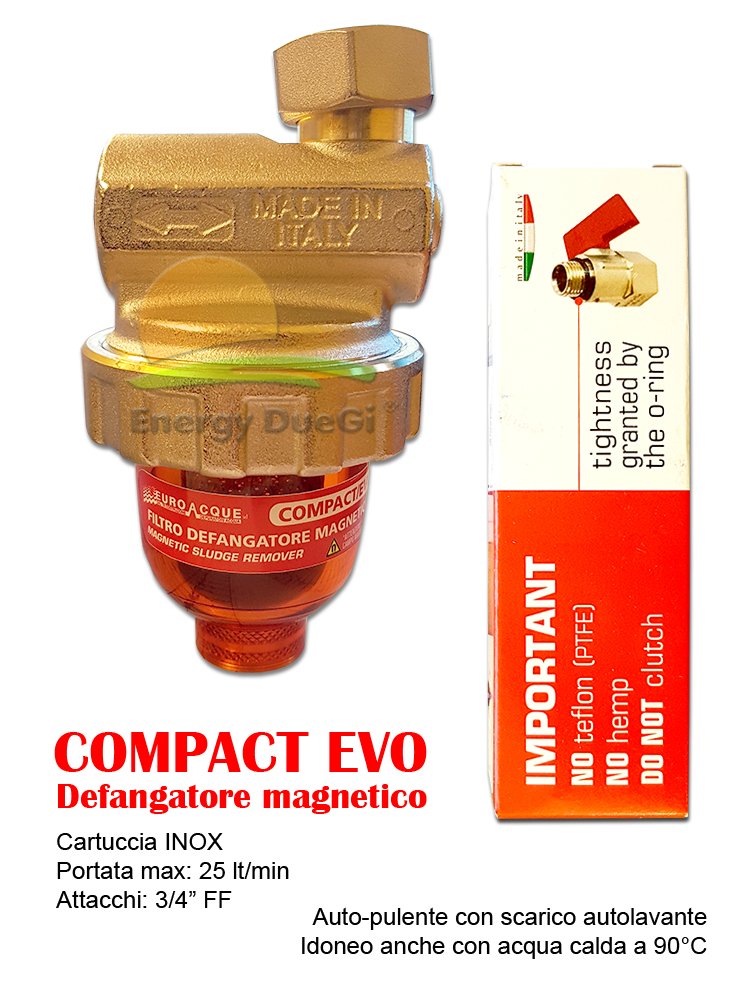 Kit SALVA CALDAIA (Neutralizzatore di condensa MININEUTRO + Dosatore di polifosfati + Defangatore magnetico COMPACT EVO)